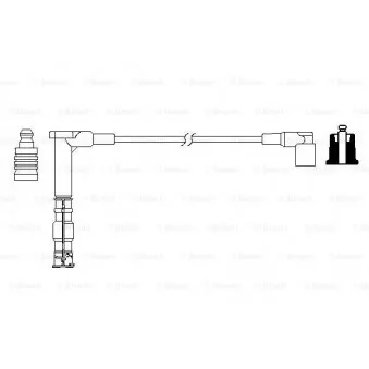 Câble d'allumage BOSCH 0 986 357 705
