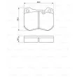 Jeu de 4 plaquettes de frein avant BOSCH 0 986 424 053 - Visuel 3