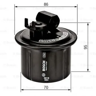 Filtre à carburant BOSCH 0 986 450 100