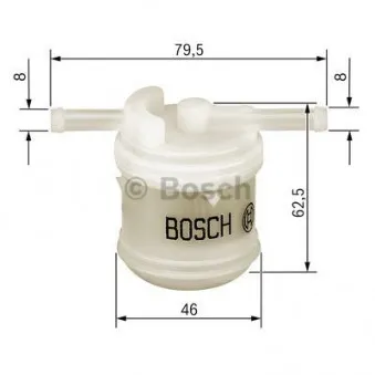 Filtre à carburant BOSCH 0 986 450 117