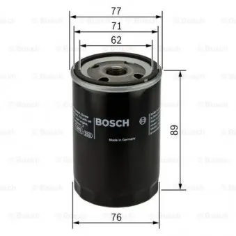 Filtre à huile BOSCH 0 986 452 068
