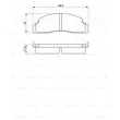 Jeu de 4 plaquettes de frein avant BOSCH 0 986 464 221 - Visuel 3