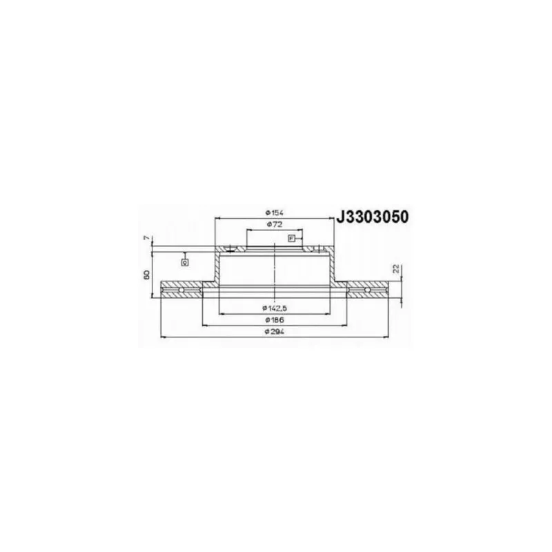 Jeu de 2 disques de frein avant NIPPARTS J3303050