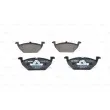 Jeu de 4 plaquettes de frein avant BOSCH 0 986 494 505 - Visuel 1