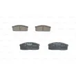 Jeu de 4 plaquettes de frein avant BOSCH 0 986 494 530 - Visuel 1