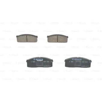 Jeu de 4 plaquettes de frein avant BOSCH 0 986 494 530