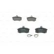 Jeu de 4 plaquettes de frein avant BOSCH 0 986 494 533 - Visuel 1