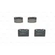 Jeu de 4 plaquettes de frein avant BOSCH 0 986 494 568 - Visuel 1