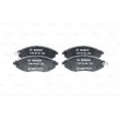 Jeu de 4 plaquettes de frein avant BOSCH 0 986 494 684 - Visuel 1
