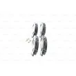 Jeu de 4 plaquettes de frein avant BOSCH 0 986 494 720 - Visuel 2