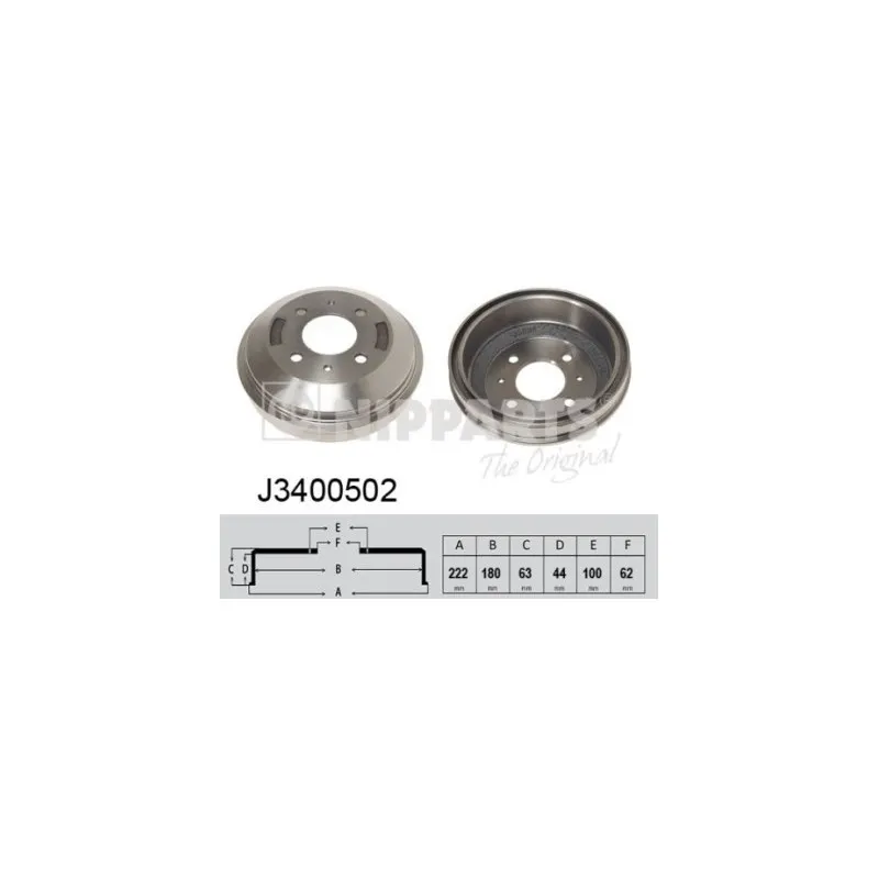 Tambour de frein NIPPARTS J3400502