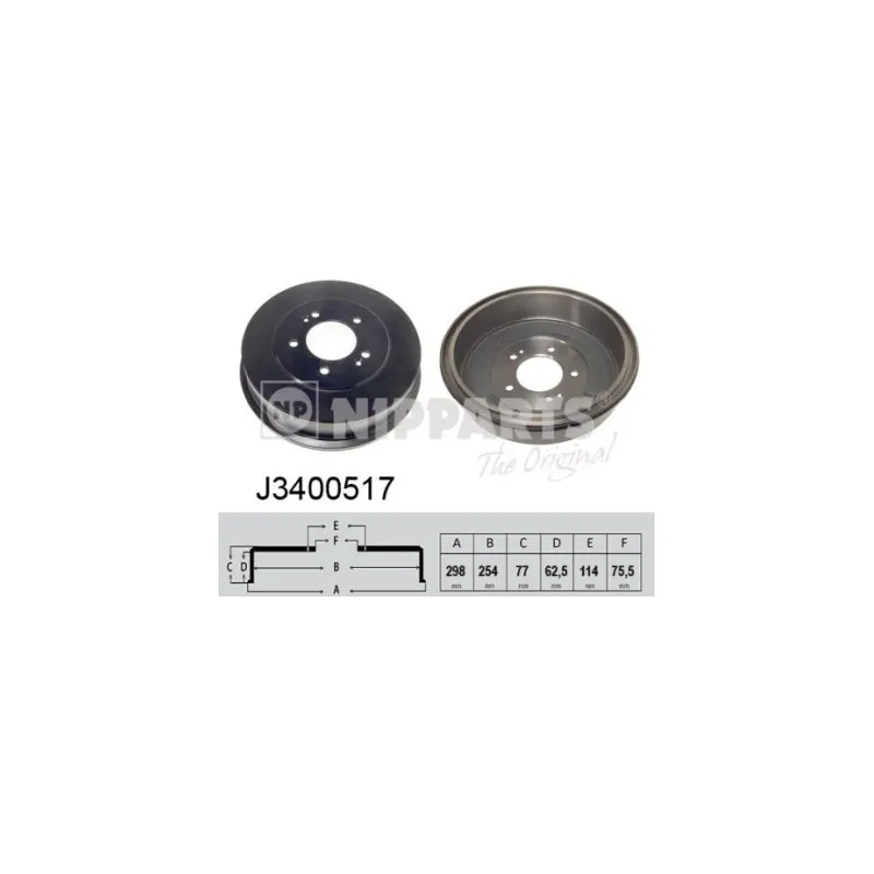 Tambour de frein NIPPARTS J3400517