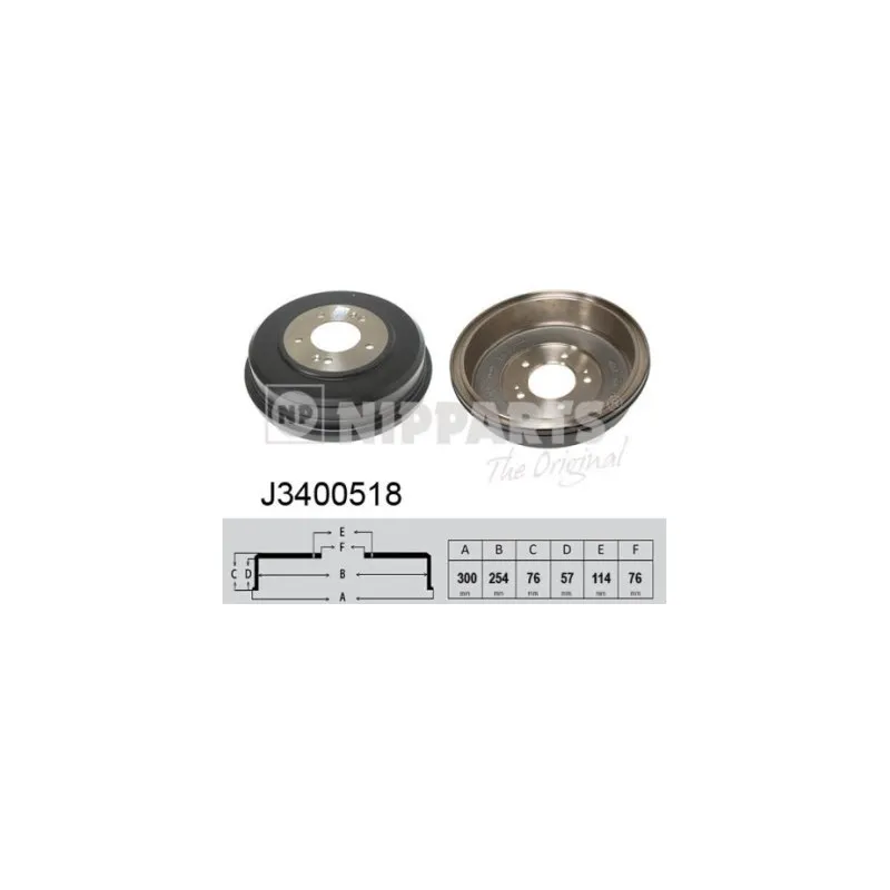 Tambour de frein NIPPARTS J3400518