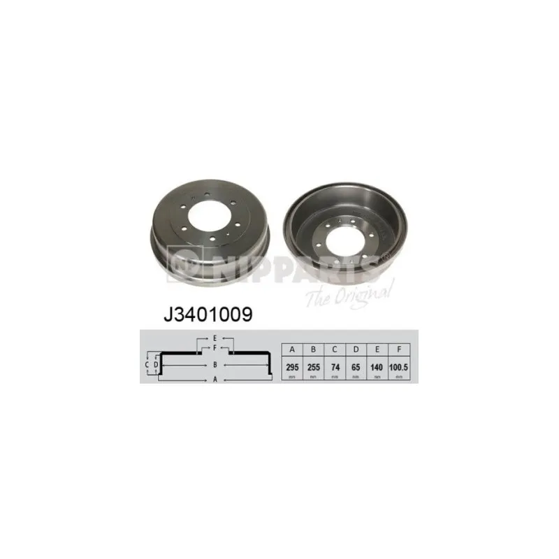 Tambour de frein NIPPARTS J3401009