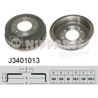 Tambour de frein NIPPARTS J3401013
