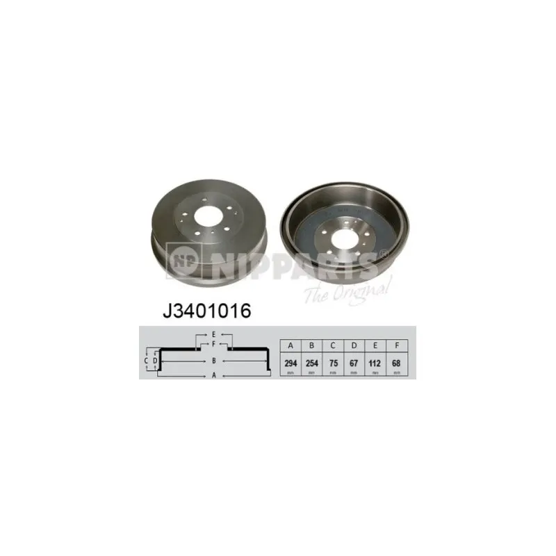 Tambour de frein NIPPARTS J3401016