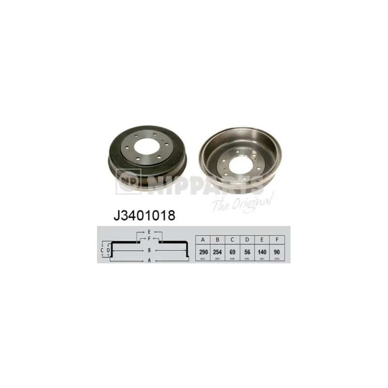 Tambour de frein NIPPARTS J3401018