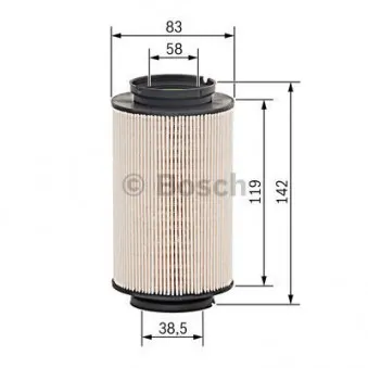 Filtre à carburant BOSCH 1 457 431 715