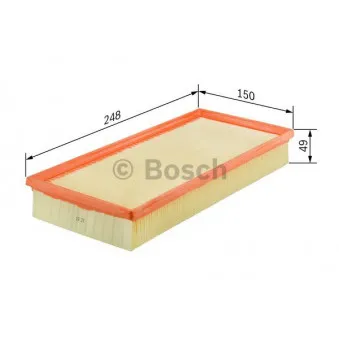 Filtre à air BOSCH 1 457 433 314