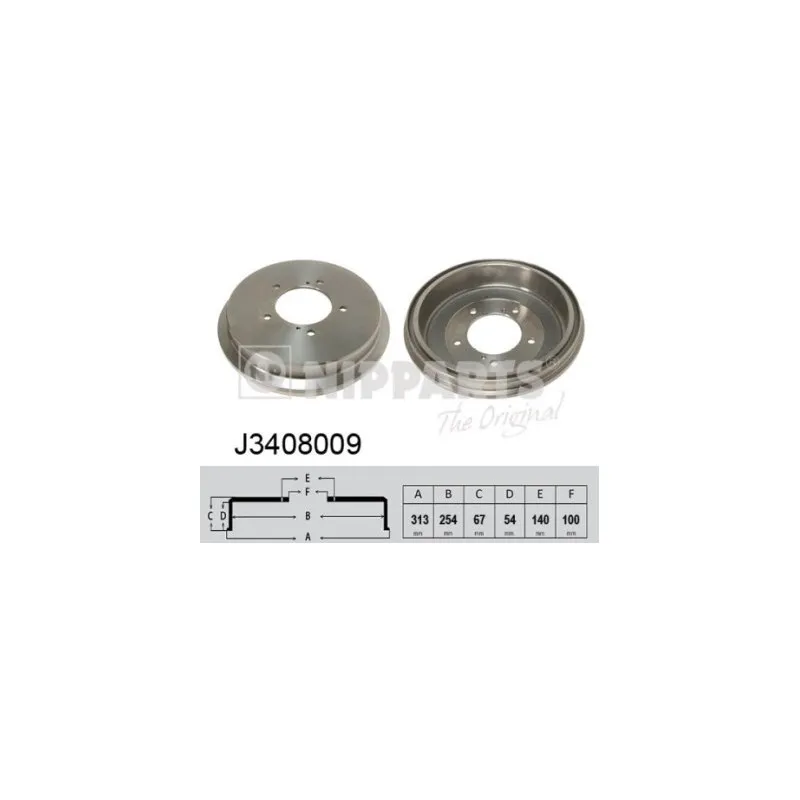 Tambour de frein NIPPARTS J3408009