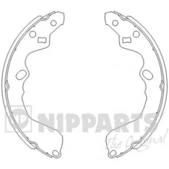 Jeu de mâchoires de frein NIPPARTS J3500319