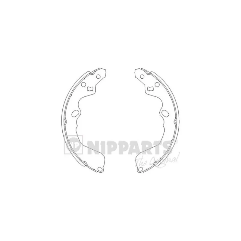 Jeu de mâchoires de frein NIPPARTS J3500319