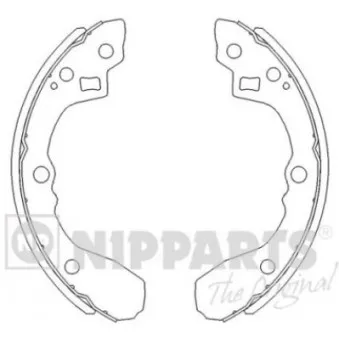 Jeu de mâchoires de frein NIPPARTS J3500321