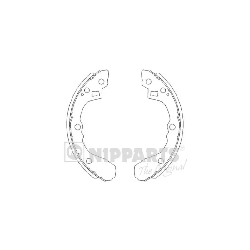 Jeu de mâchoires de frein NIPPARTS J3500321