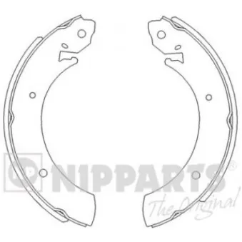 Jeu de mâchoires de frein NIPPARTS J3500502