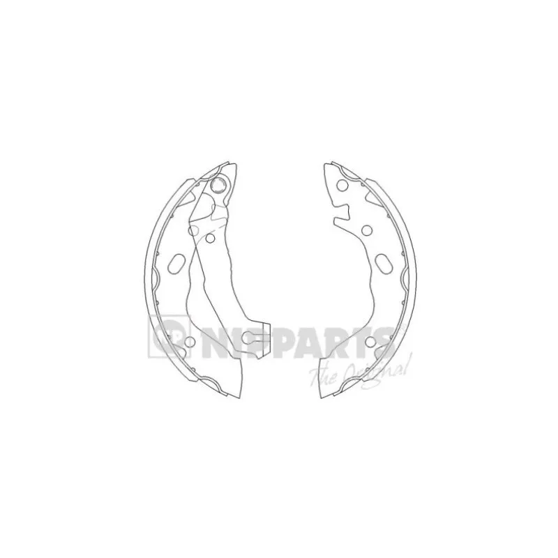 Jeu de mâchoires de frein NIPPARTS J3500503