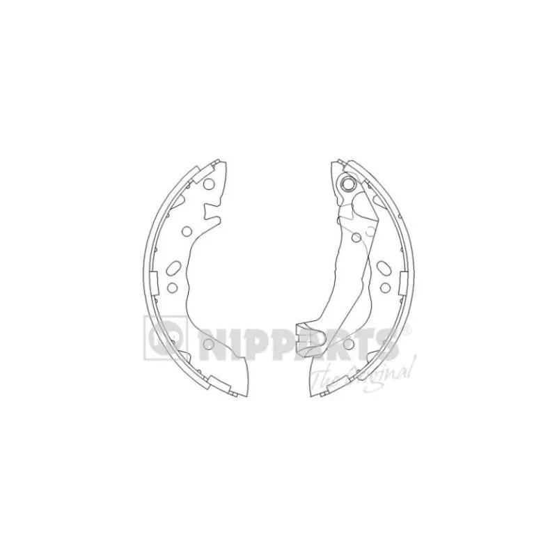 Jeu de mâchoires de frein NIPPARTS J3500509
