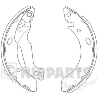 Jeu de mâchoires de frein NIPPARTS J3500510