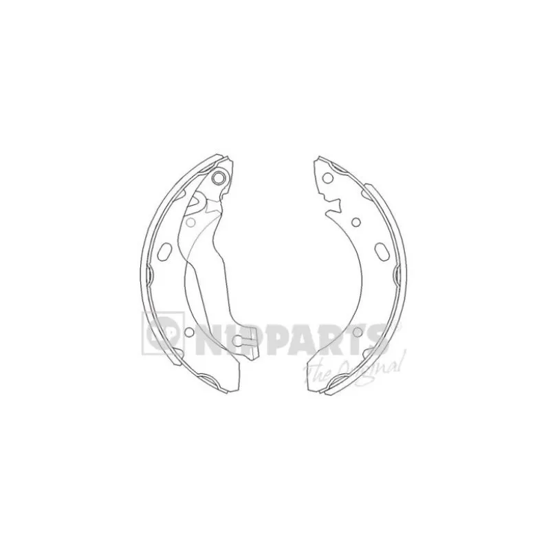 Jeu de mâchoires de frein NIPPARTS J3500510