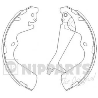 Jeu de mâchoires de frein NIPPARTS J3500515