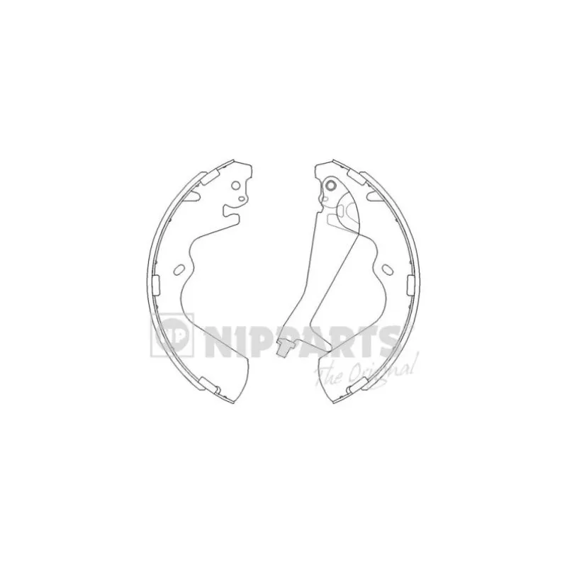 Jeu de mâchoires de frein NIPPARTS J3500515