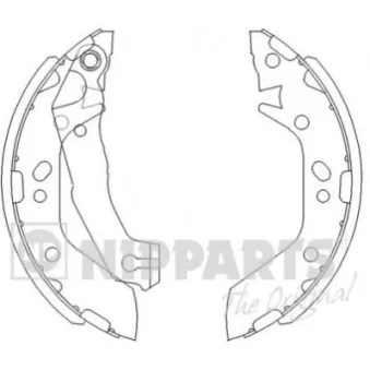 Jeu de mâchoires de frein NIPPARTS J3500516