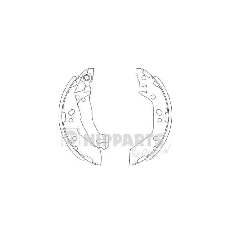 Jeu de mâchoires de frein NIPPARTS J3500516