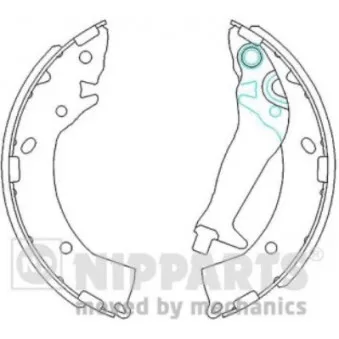Jeu de mâchoires de frein NIPPARTS J3500524