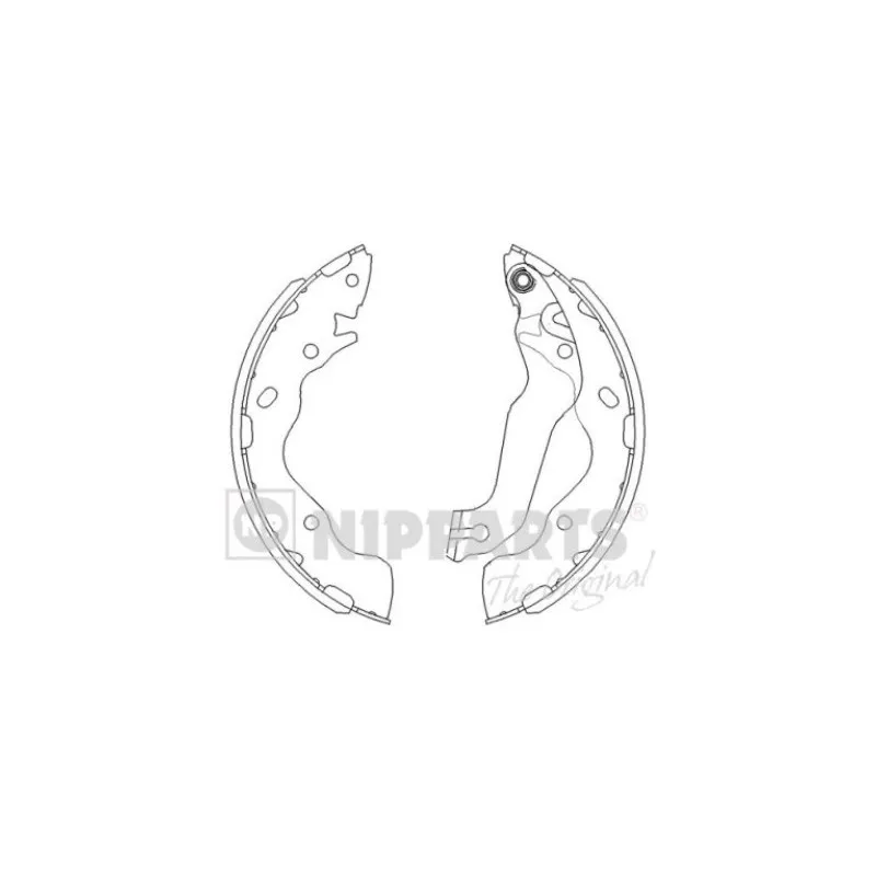 Jeu de mâchoires de frein NIPPARTS J3500525