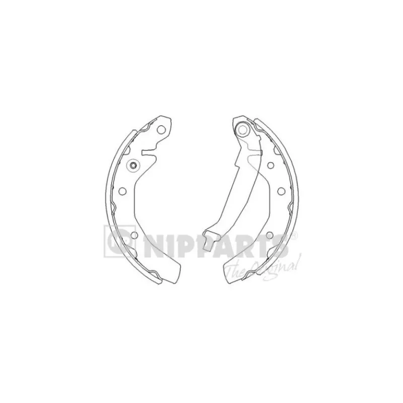 Jeu de mâchoires de frein NIPPARTS J3500905