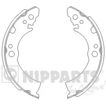 Jeu de mâchoires de frein NIPPARTS J3501001