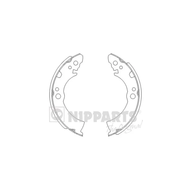 Jeu de mâchoires de frein NIPPARTS J3501001
