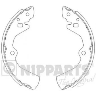 Jeu de mâchoires de frein NIPPARTS J3501034