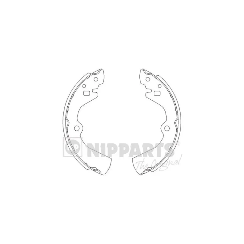 Jeu de mâchoires de frein NIPPARTS J3501034