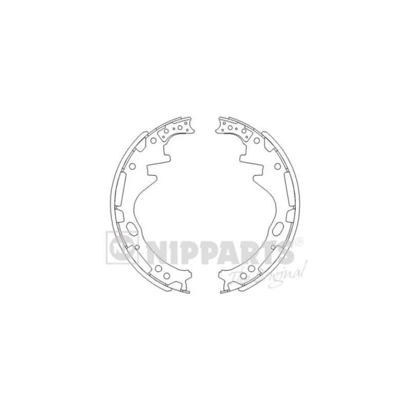 Jeu de mâchoires de frein NIPPARTS J3501036