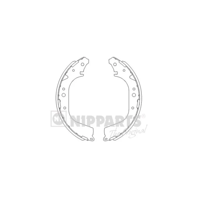 Jeu de mâchoires de frein NIPPARTS J3501040