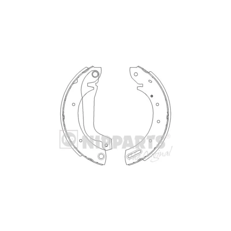 Jeu de mâchoires de frein NIPPARTS J3501044