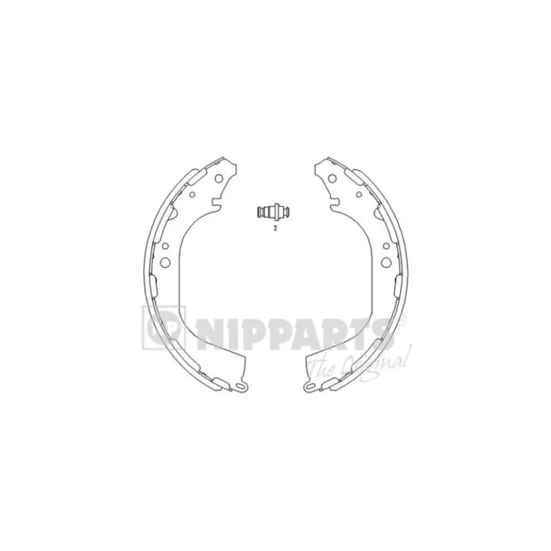 Jeu de mâchoires de frein NIPPARTS J3501045