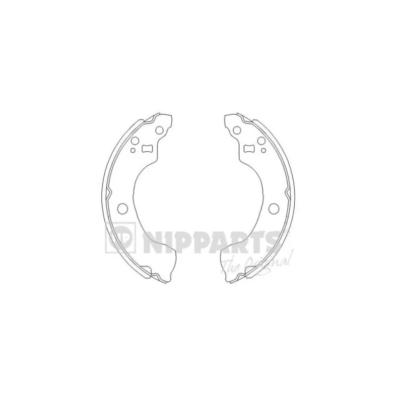 Jeu de mâchoires de frein NIPPARTS J3501053