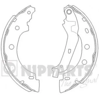 Jeu de mâchoires de frein NIPPARTS J3501056